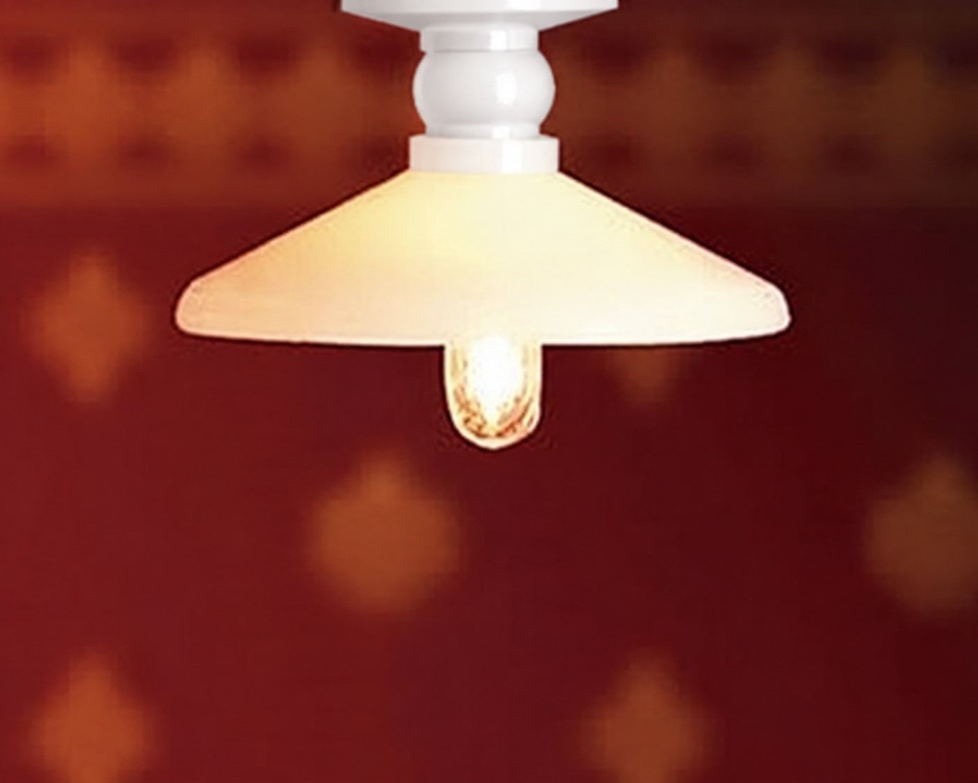 12V Ceiling Light with Coolie Shade for 12th Scale Dolls House