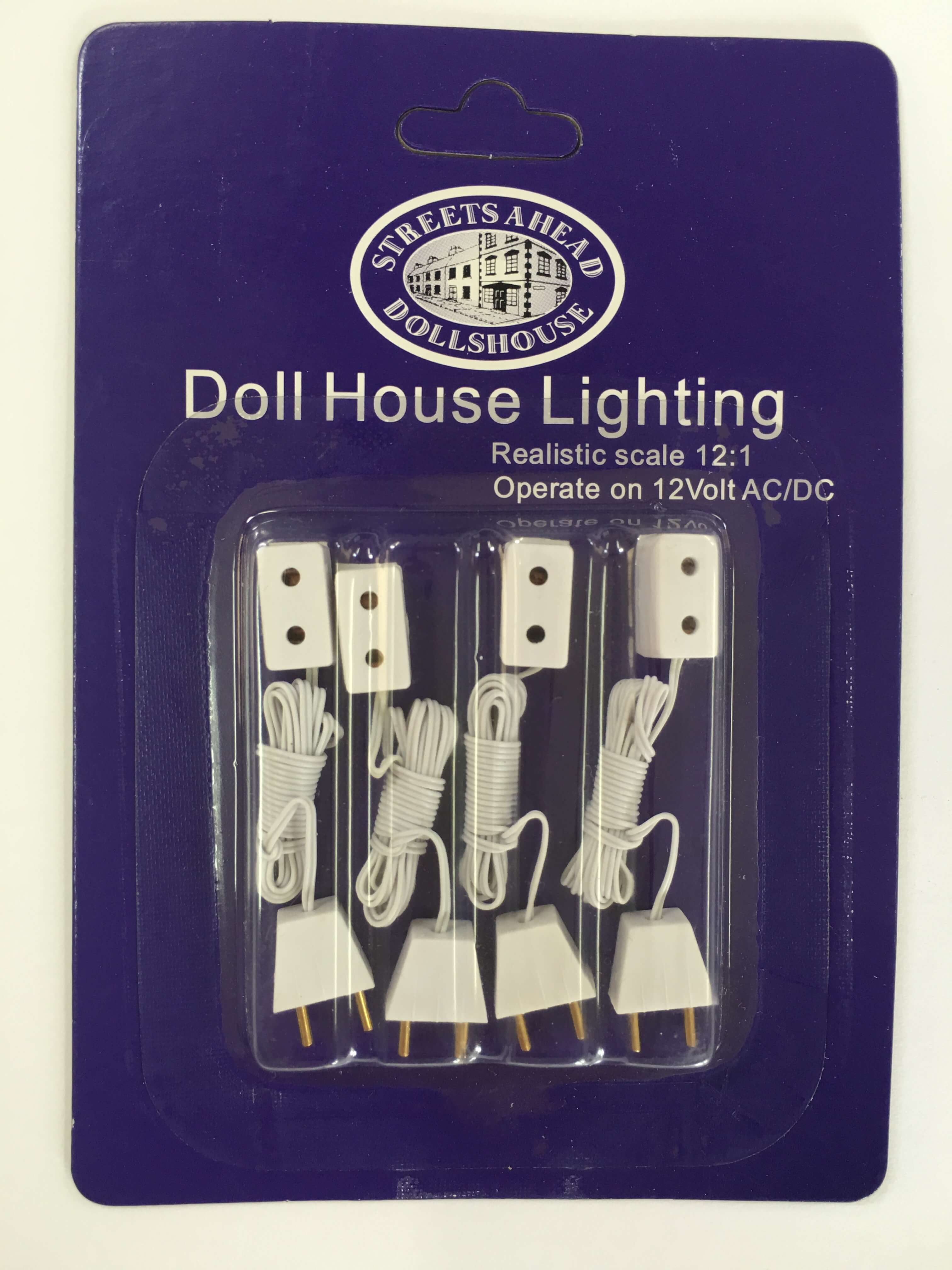 4 x Single Sockets and Flex for 12th Scale Dolls House