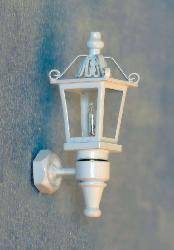 12V White Coach Lamp for 12th Scale Dolls House