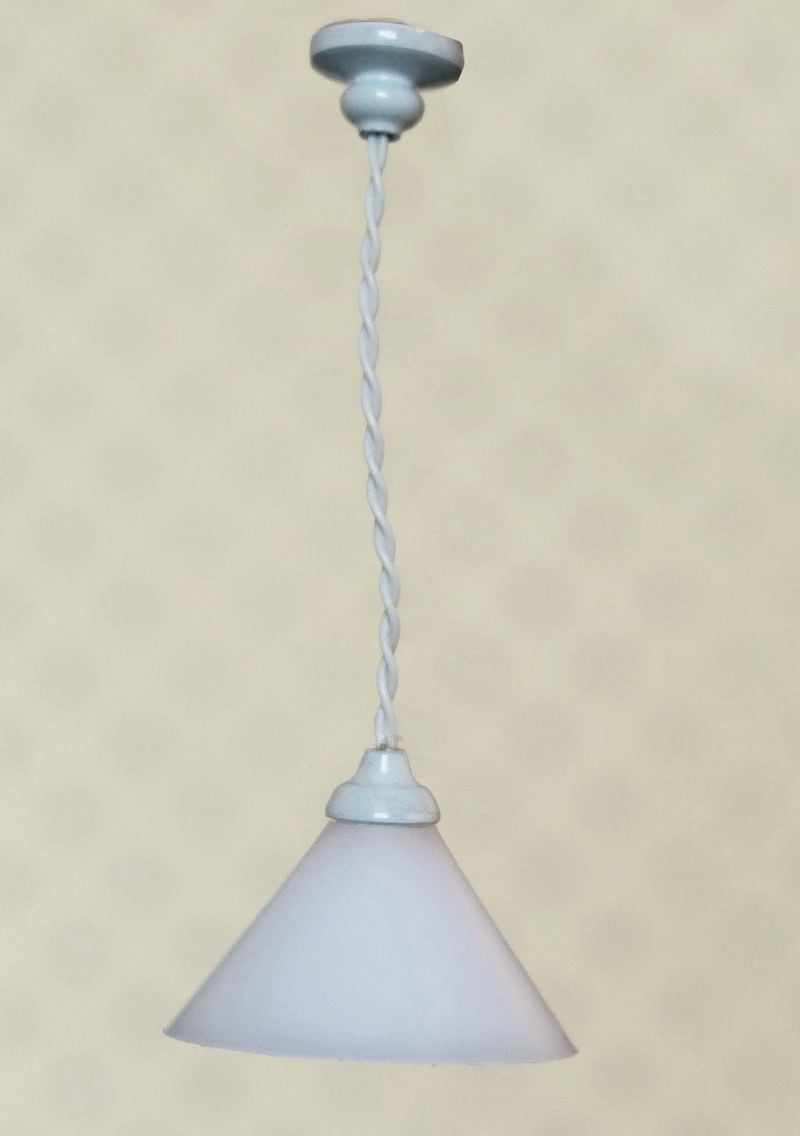 12V White Ceiling Light for 12th Scale Dolls House