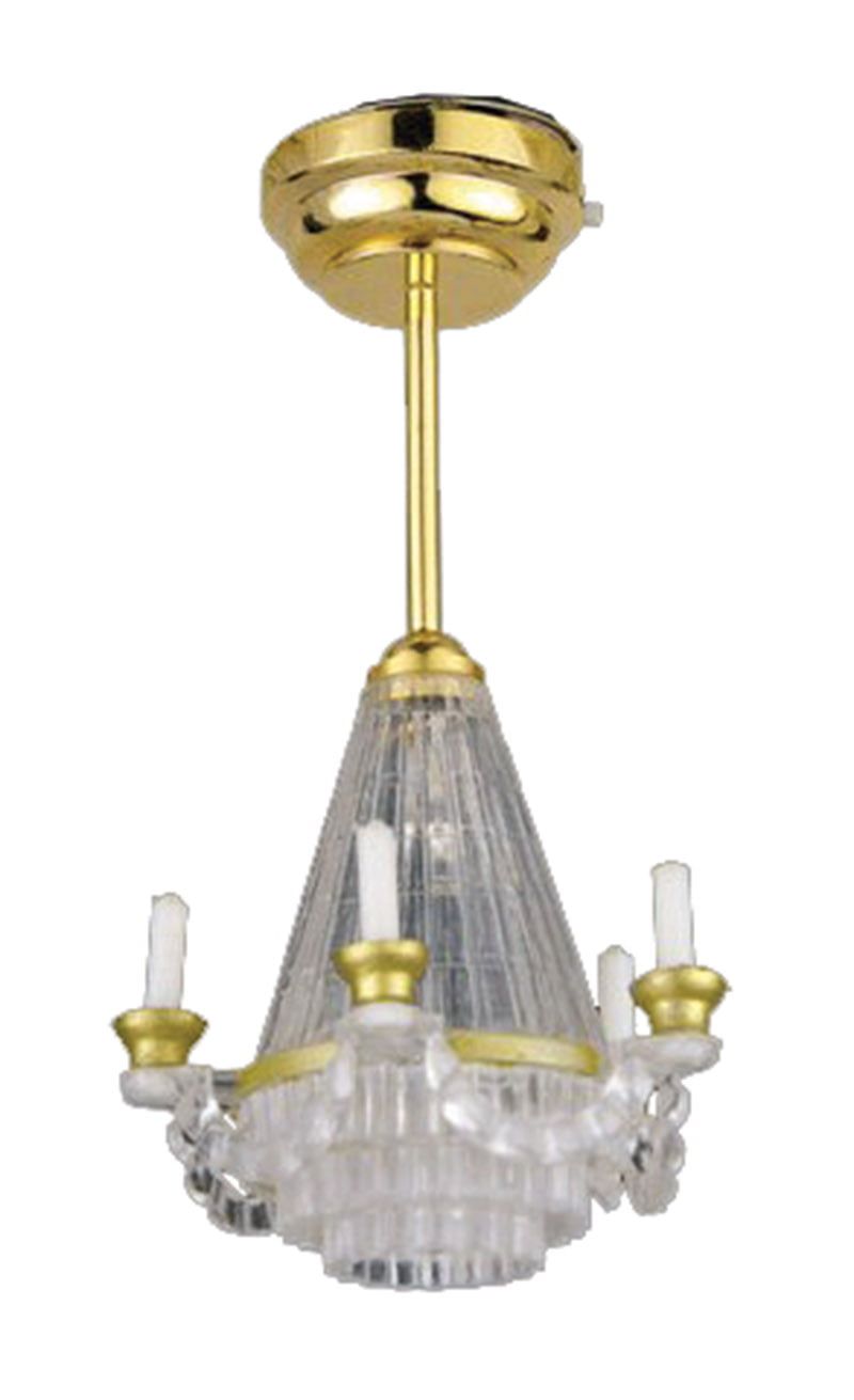 3V LED Candle Chandelier for 12th Scale Dolls House
