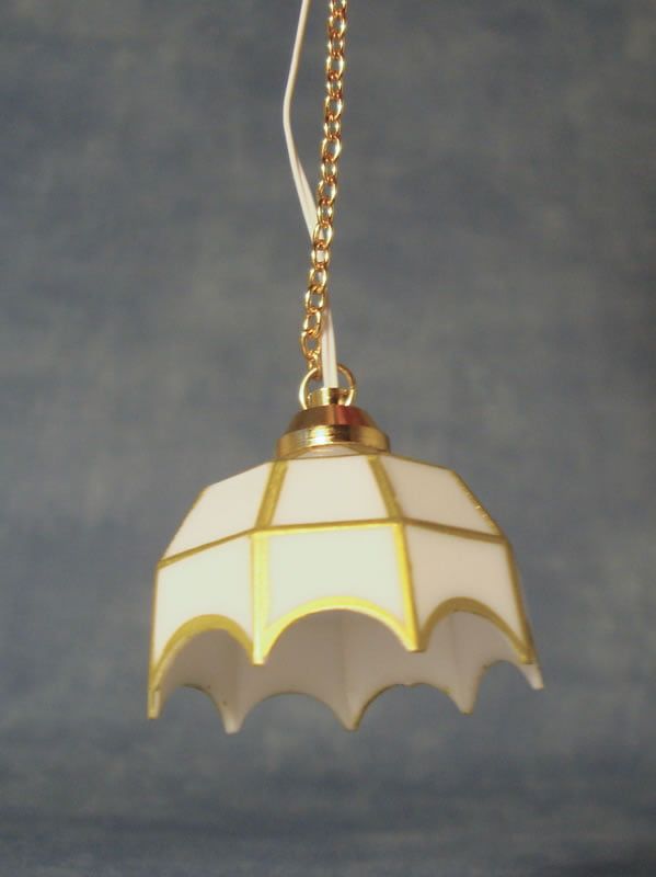 3V LED Tiffany Ceiling Light for 12th Scale Dolls House