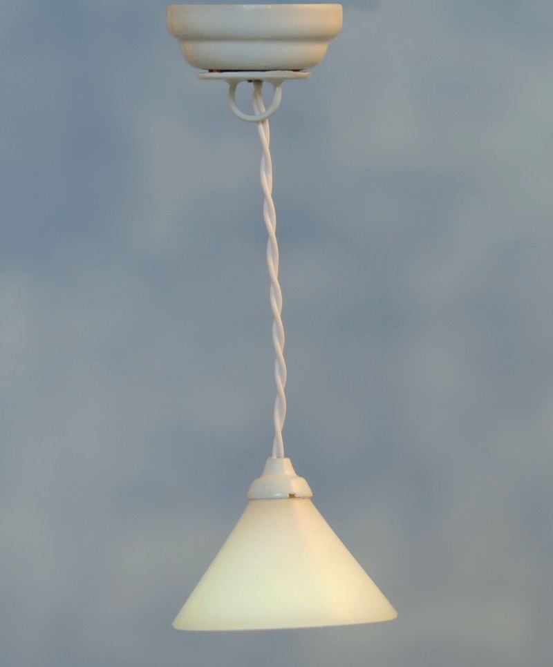 3V LED White Ceiling Light for 12th Scale Dolls House