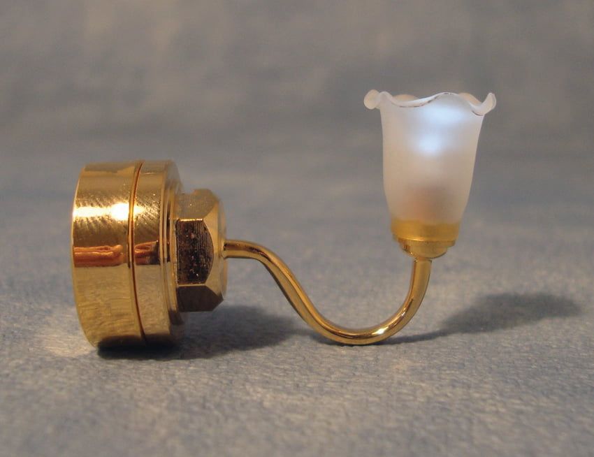 3V LED Tulip Wall Lamp for 12th Scale Dolls House