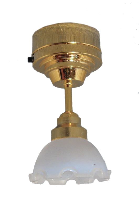 3V LED Piecrust Ceiling Lamp for 12th Scale Dolls House