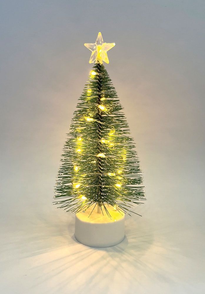 White LED Christmas Tree for 12th Scale Dolls House