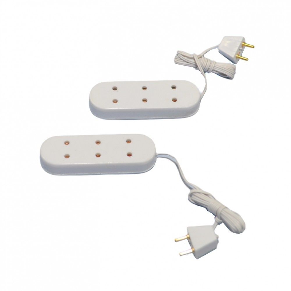 Pack of 2 Triple Socket Extension
