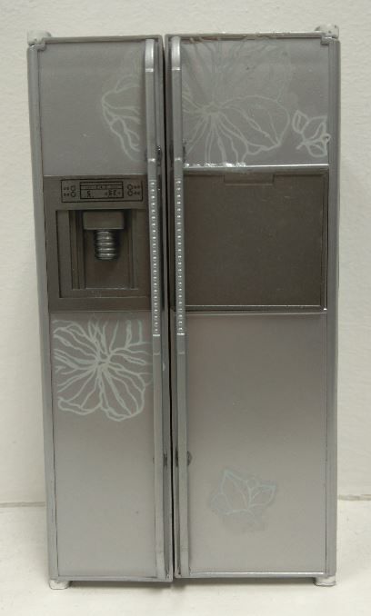 Silver Deluxe American Fridge for 12th Scale Dolls House