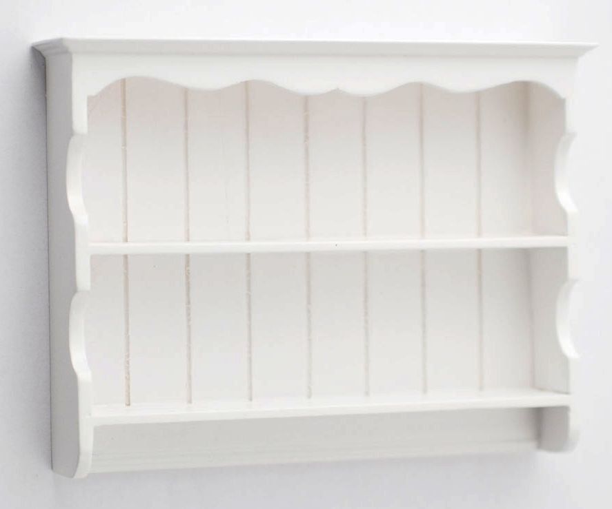 White Dresser Top Shelves for 12th Scale Dolls House