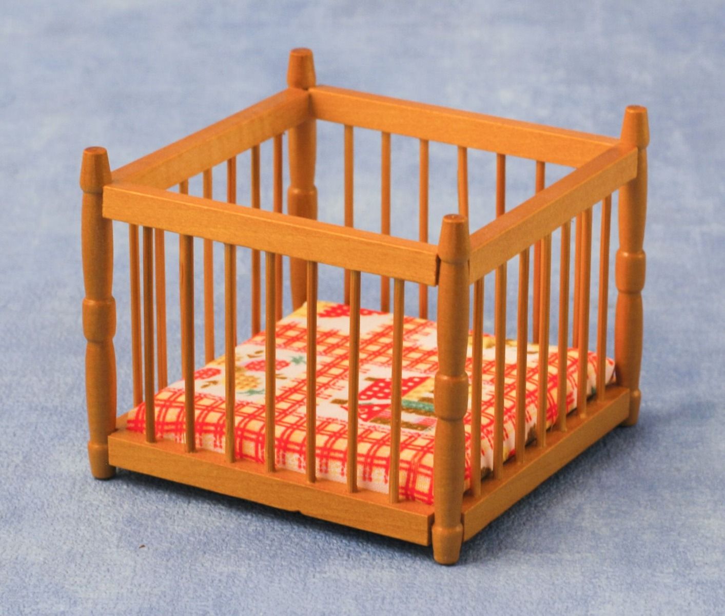 Pine Playpen for 12th Scale Dolls House