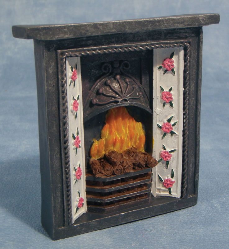 Fireplace and Fire for 12th Scale Dolls House