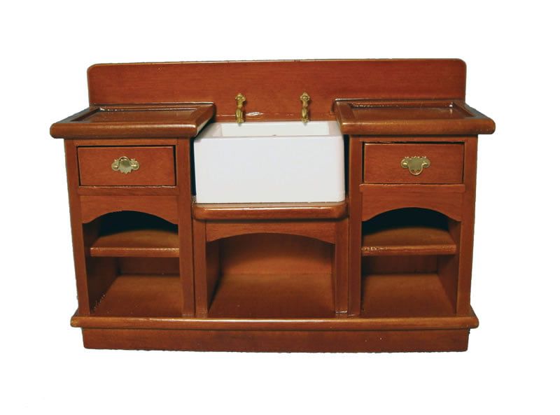 Sink Unit with Shelves for 12th Scale Dolls House