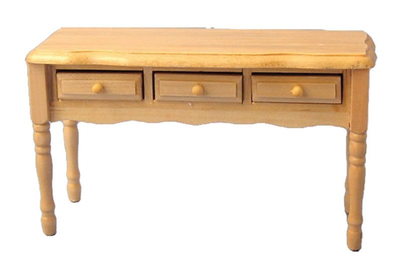 Pine Kitchen Side Table for 12th Scale Dolls House