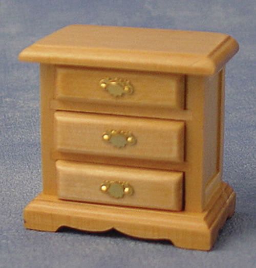 Pine Bedside Chest for 12th Scale Dolls House