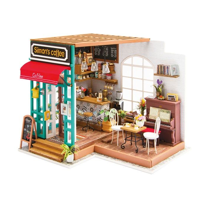 Rolife Simon's Coffee DIY Miniature Dollhouse Kit