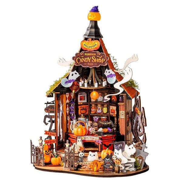 Rolife Haunted Candy House DIY Miniature Dollhouse Kit