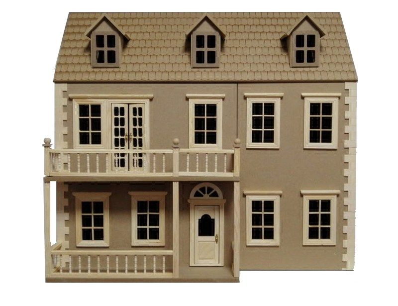 Unpainted Glenside Grange Ready to Assemble 12th Scale Dolls House Kit