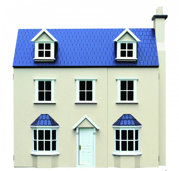 Painted Cream Pippin Cottage 12th Scale Ready to Assemble Dolls House
