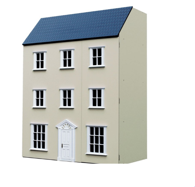 Unpainted Weymouth House 12th Scale Ready to Assemble Dolls House Kit