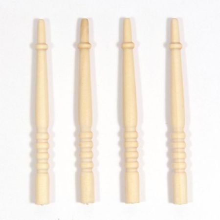 Staircase Bannister Spindles - Pack of 4 for 12th Scale Dolls House