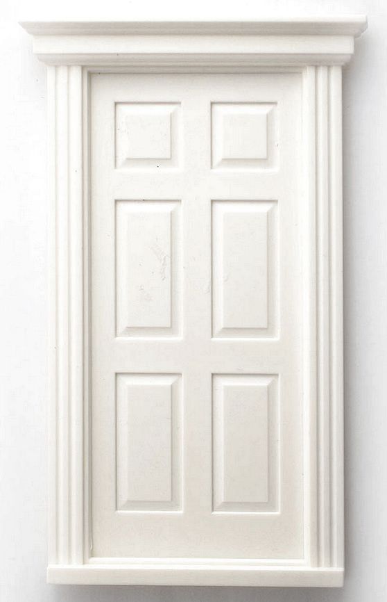 Plastic Small Georgian Door for 1/12 Scale Dolls House
