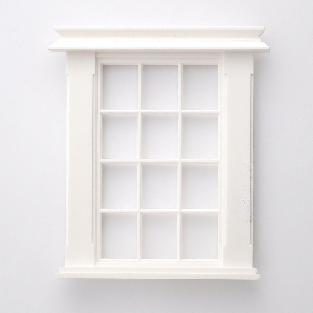 12-Pane Georgian Style Window for 1/24th Scale Dolls House