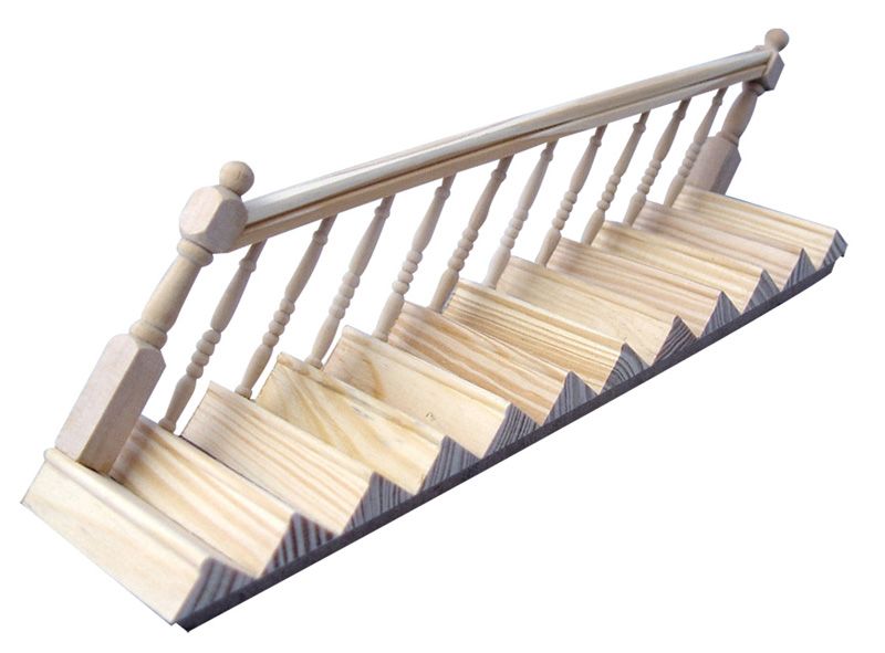 Staircases and Left Bannister for 12th Scale Dolls House