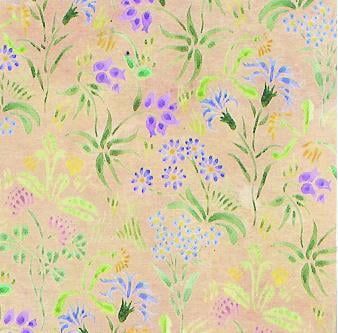 Meadow Flowers Wallpaper for 1/12 Scale Dolls House