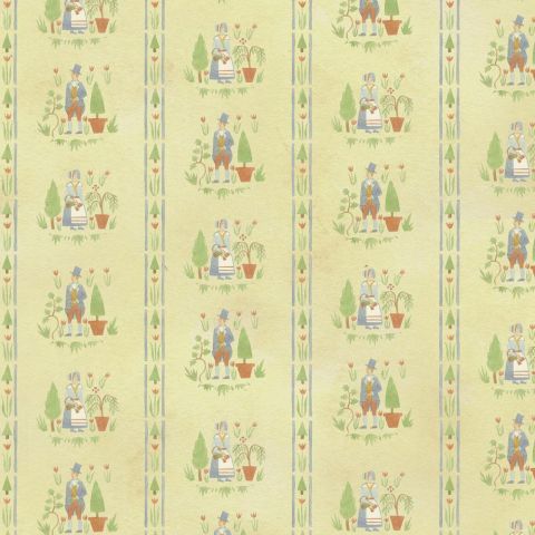 Colonial Gardens Paper for 12th Scale Dolls House