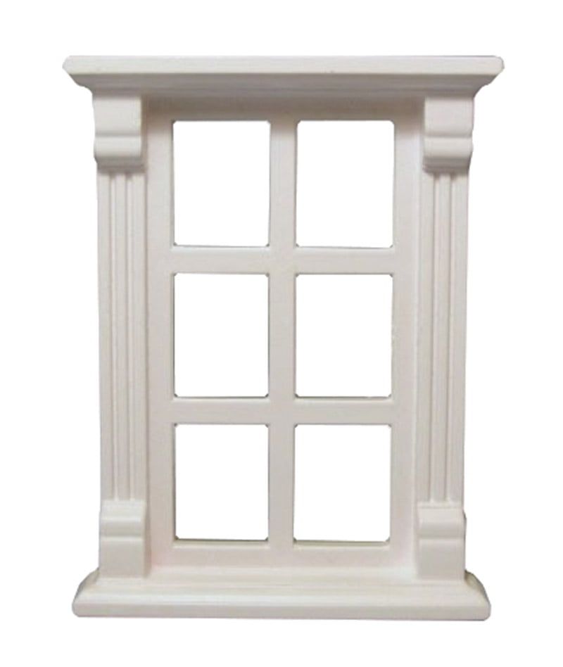 Plastic Six Pane Window for 12th Scale Dolls House