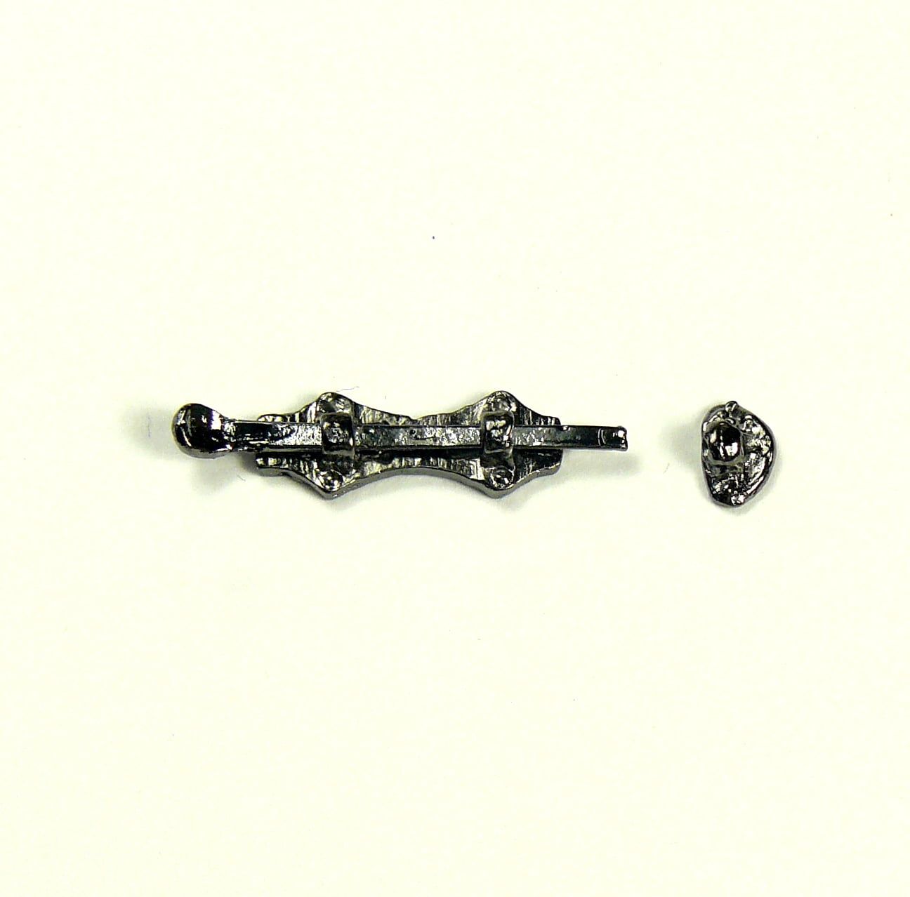 Black Sliding Bolt Set for 12th Scale Dolls House