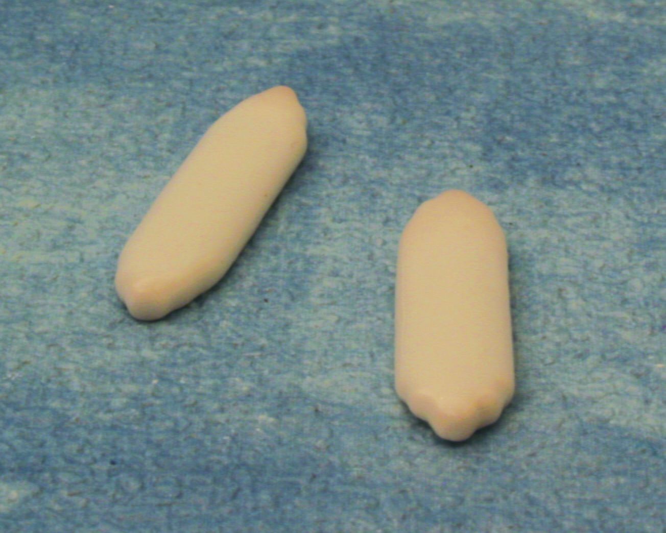 White Door Plates x2 for 12th Scale Dolls House
