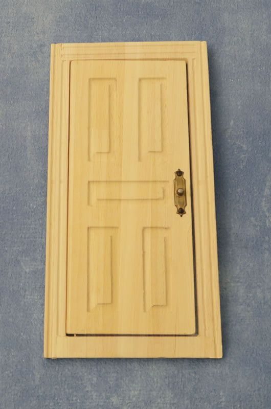 5 Panel Wooden Door for 12th Scale Dolls House