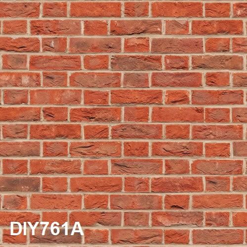 3D Effect Brick Style Embossed Red Brick Flemish Heavyweight Paper for 12th Scale Dolls House