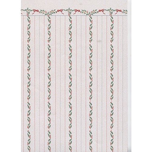 Christmas Stripes Wallpaper for 12th Scale Dolls House
