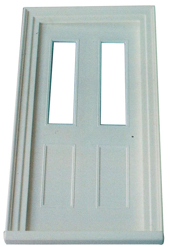Plastic Victorian Front Door for 12th Scale Dolls House