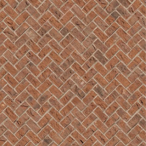 Embossed Weathered Brick Herringbone for 12th Scale Dolls House