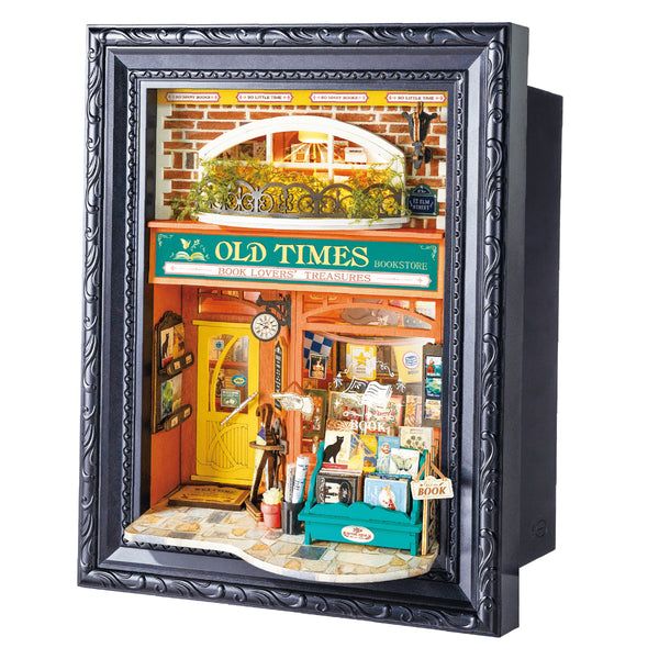 Rolife Old Times Bookstore DIY Miniature House