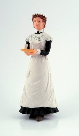 Maid With Tray for 12th Scale Dolls House