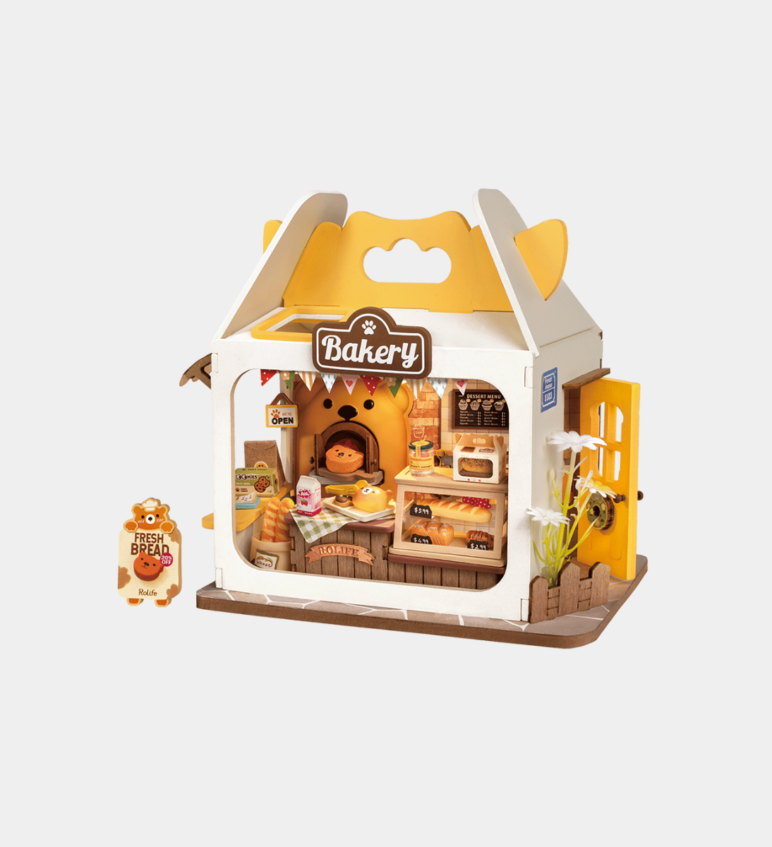 Rolife Teddy's Breadbox DIY Miniature Dollhouse Kit