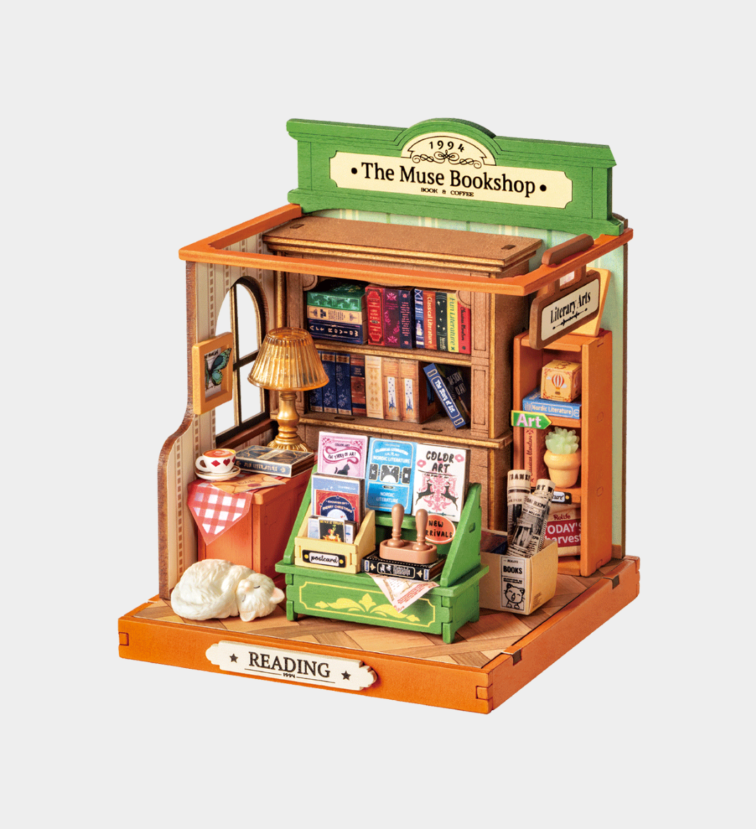 Rolife The Muse Bookshop DIY Miniature House