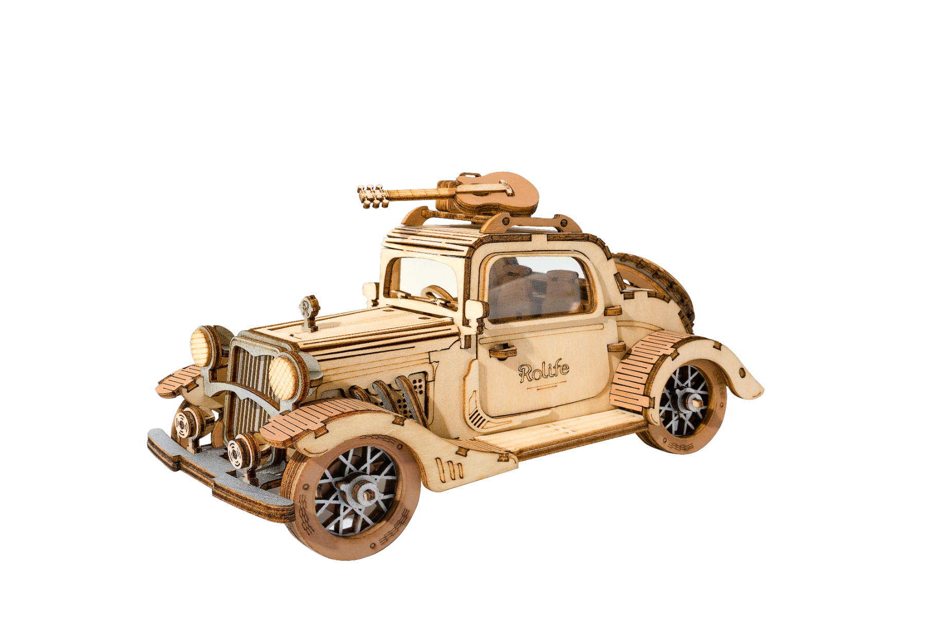 Rolife Vintage Car Wooden Model Kit
