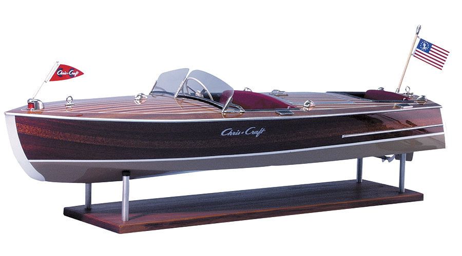 Dumas 1/8 Scale Chris Craft Racing Runabout 1949 Wooden Model Boat Kit