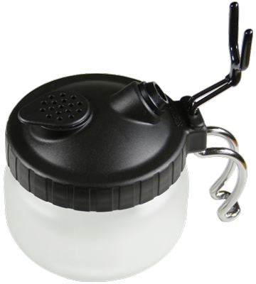 Sparmax Spray Out Cleaning Pot with Airbrush Hanger
