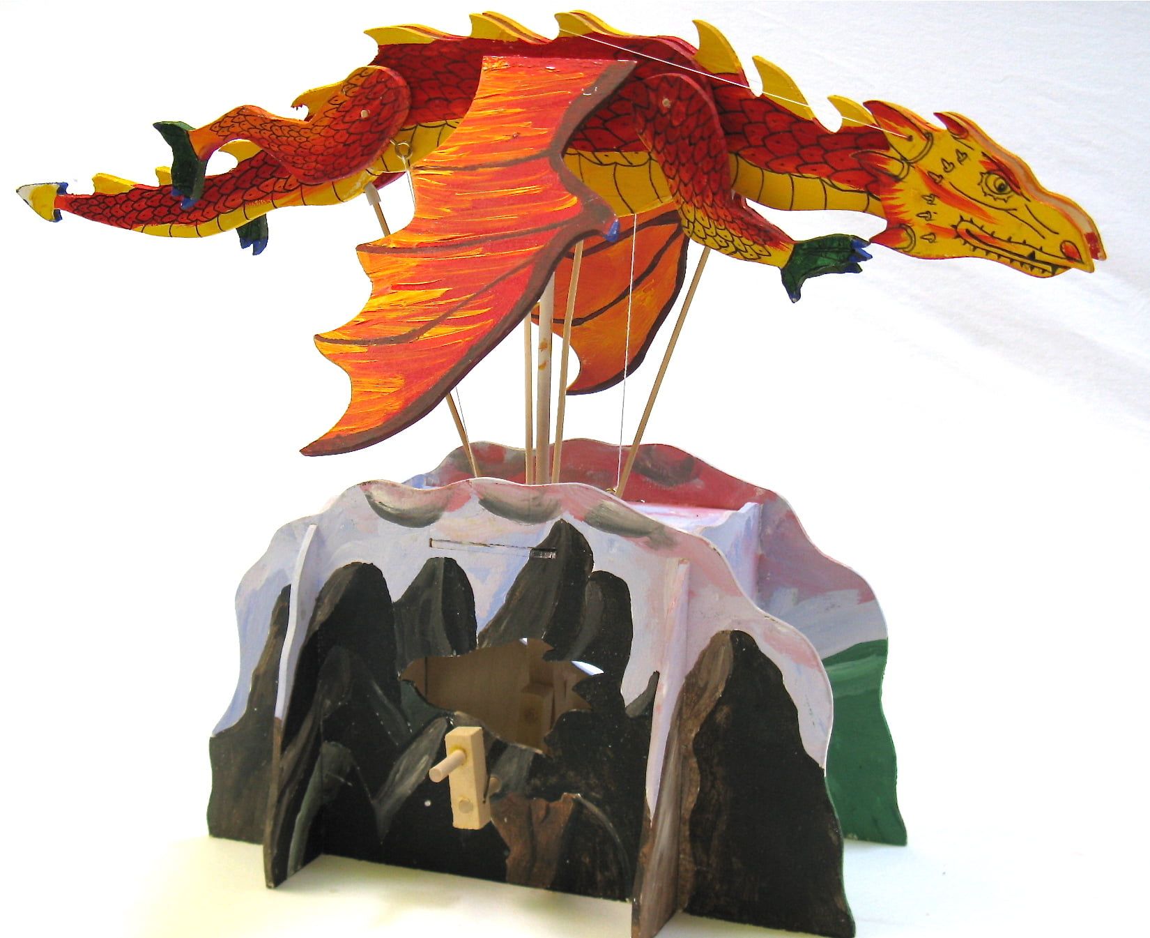 Pathfinders Make Your Own Flying Dragon Wooden Automata Kit