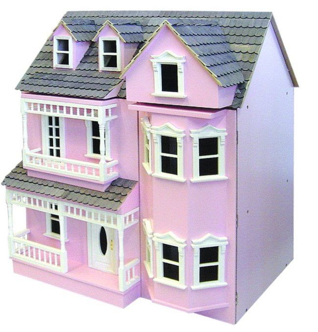 Painted Pink Exmouth Ready To Assemble 12th Scale Dolls House Kit