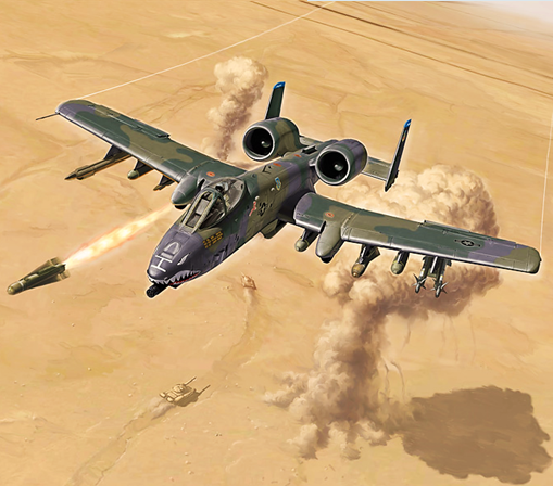 Italeri 1/72 Scale Fairchild A-10A C Thunderbolt II Gulf War Model Kit