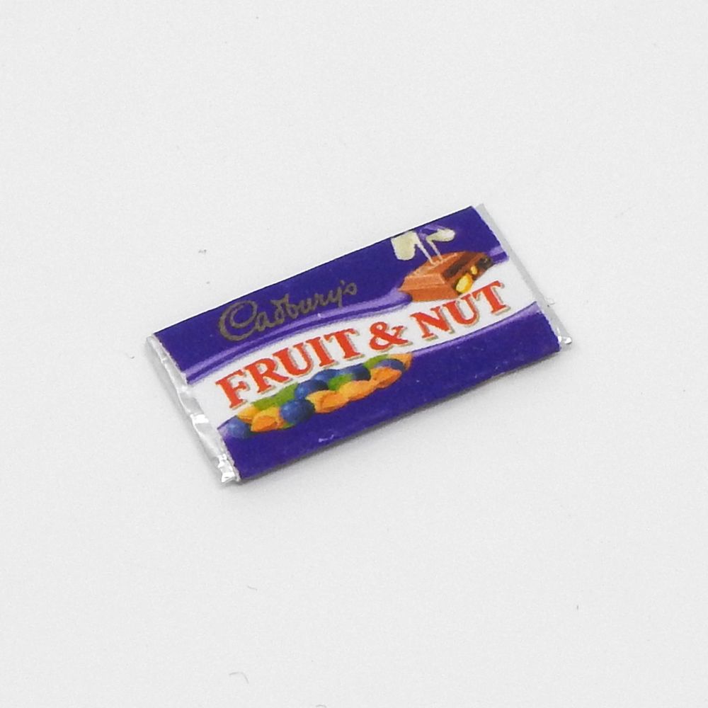 Cadbury's Fruit and Nut Chocolate Bar for 12th Scale Dolls House