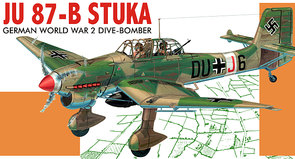 Guillows 1/16 Scale German STUKA Dive Bomber Balsa Model Kit