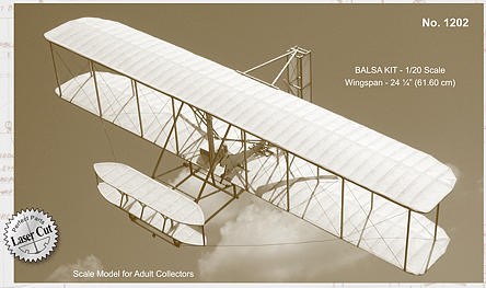 Guillows 1/20 Scale 1903 Wright Flyer Balsa Model Kit